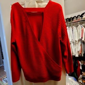 Red Soho brand light sweater size medium